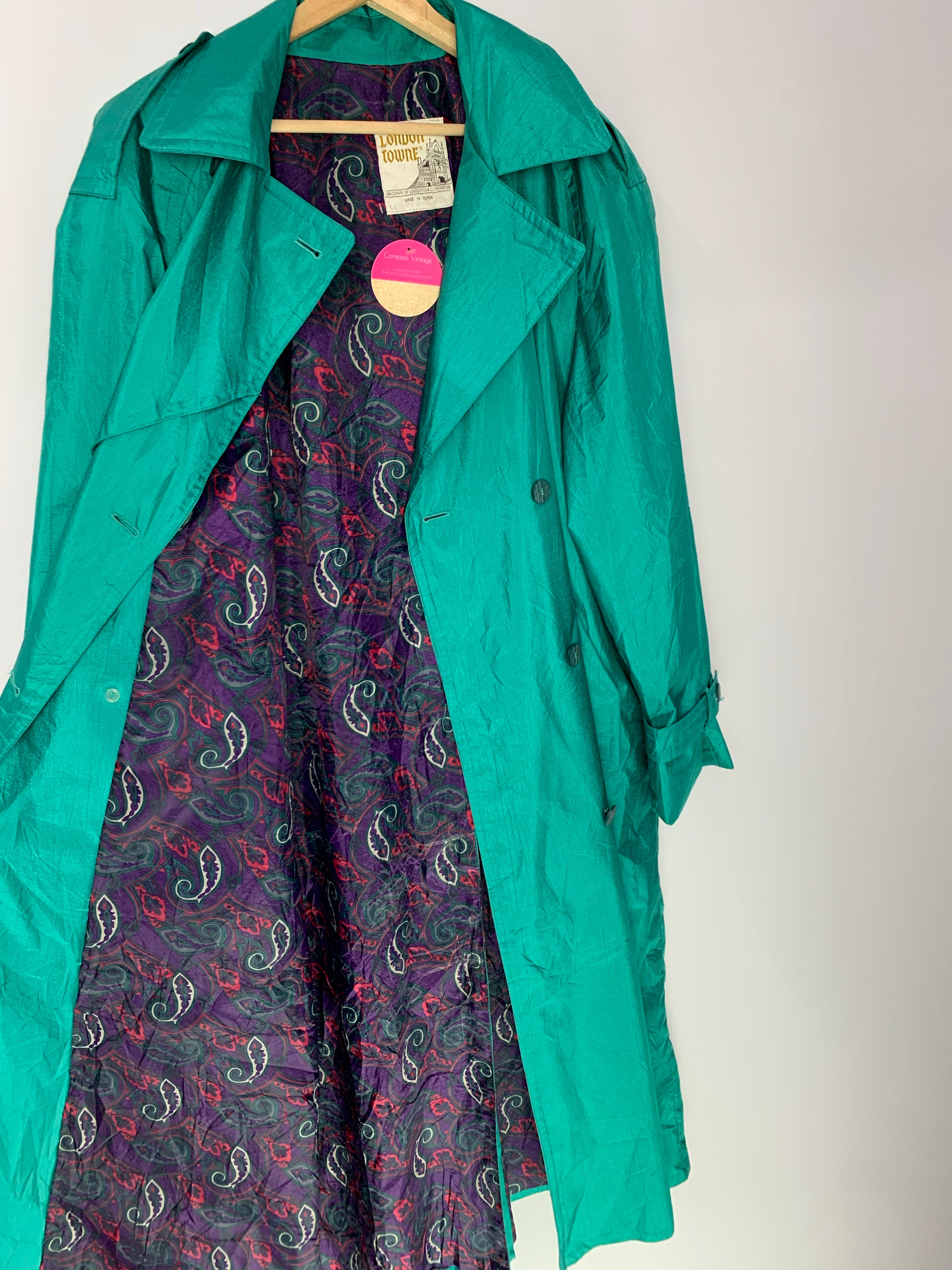 Lucky Spearmint Trench Coat