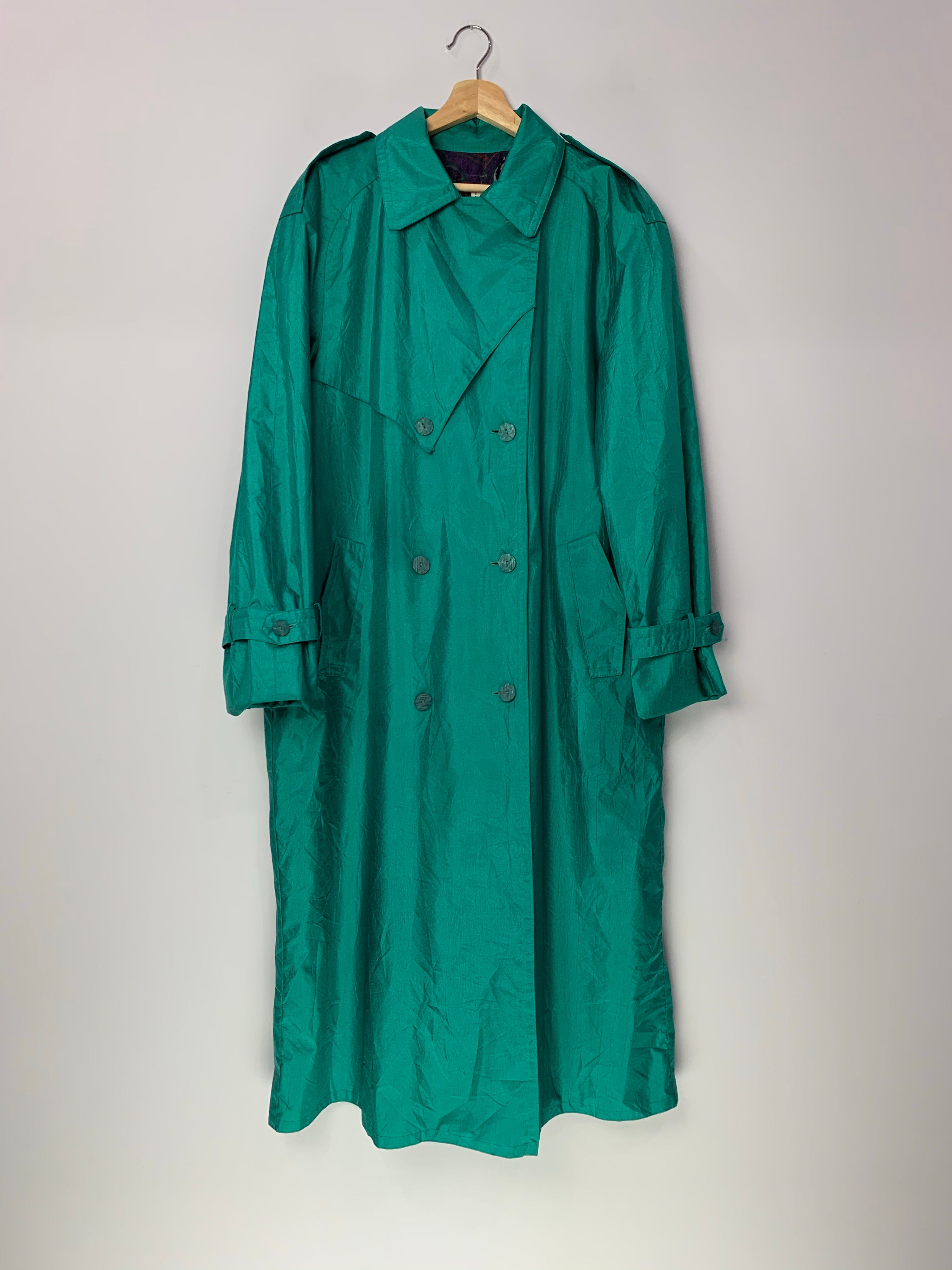 Lucky Spearmint Trench Coat