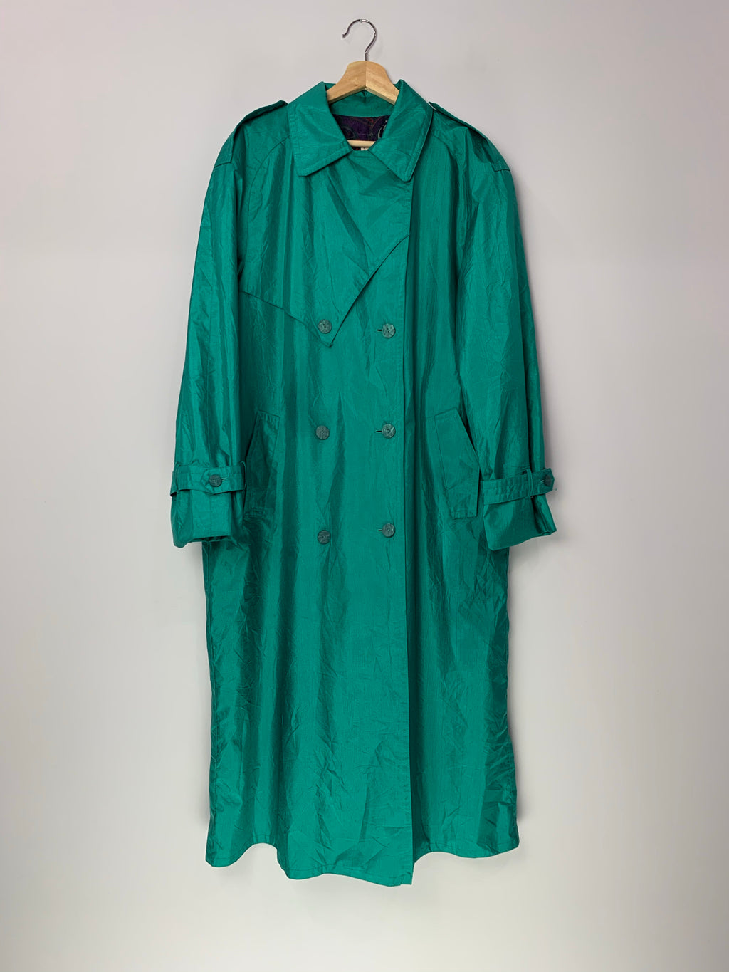 Lucky Spearmint Trench Coat