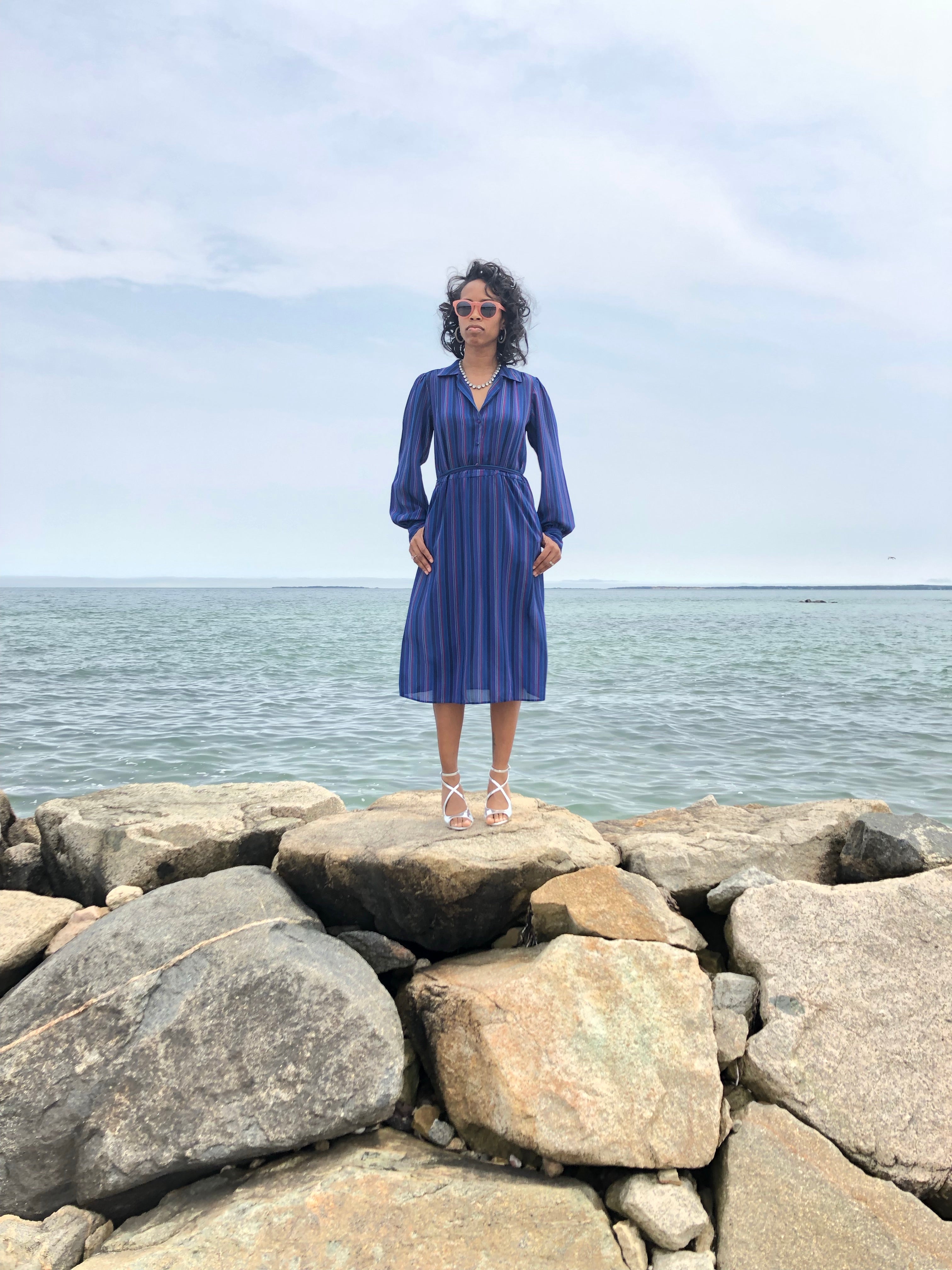 Stripes and Waves Dress