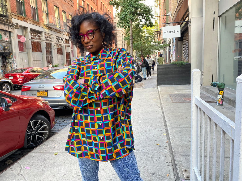 Square Biz Blouse