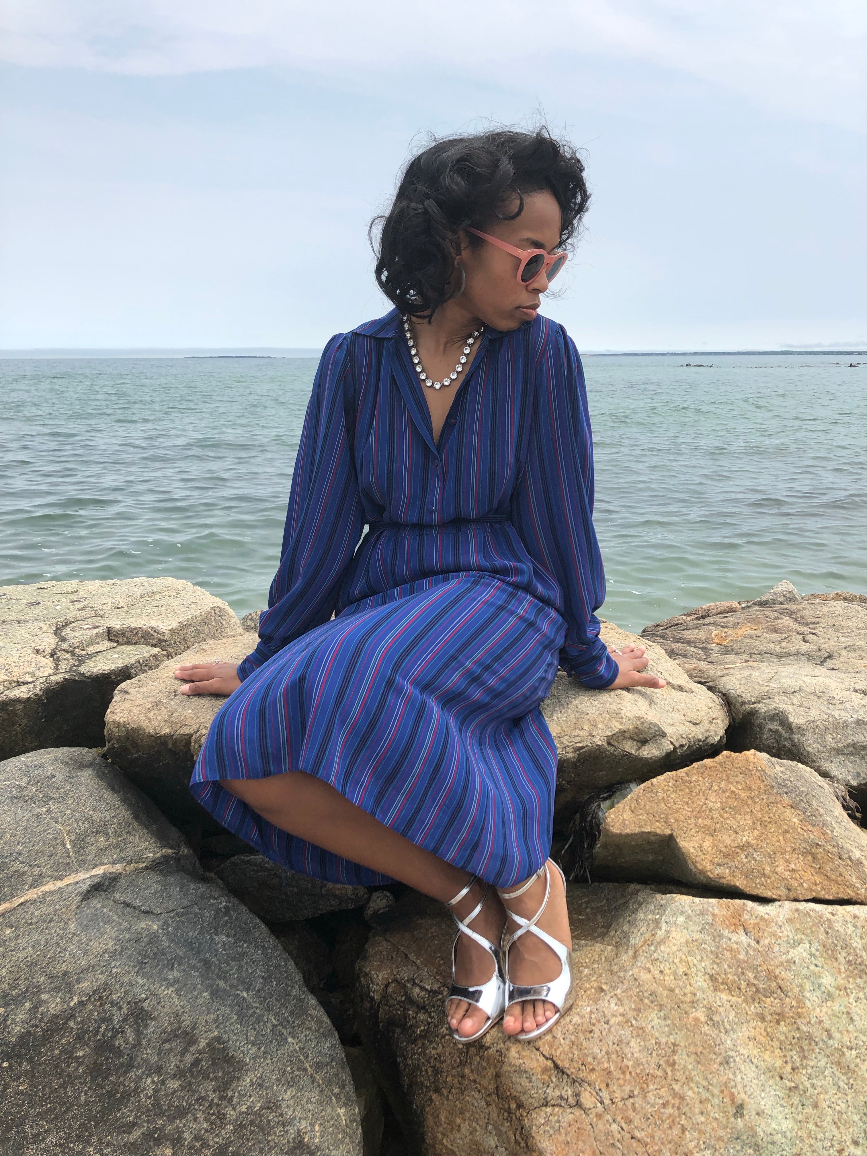Stripes and Waves Dress
